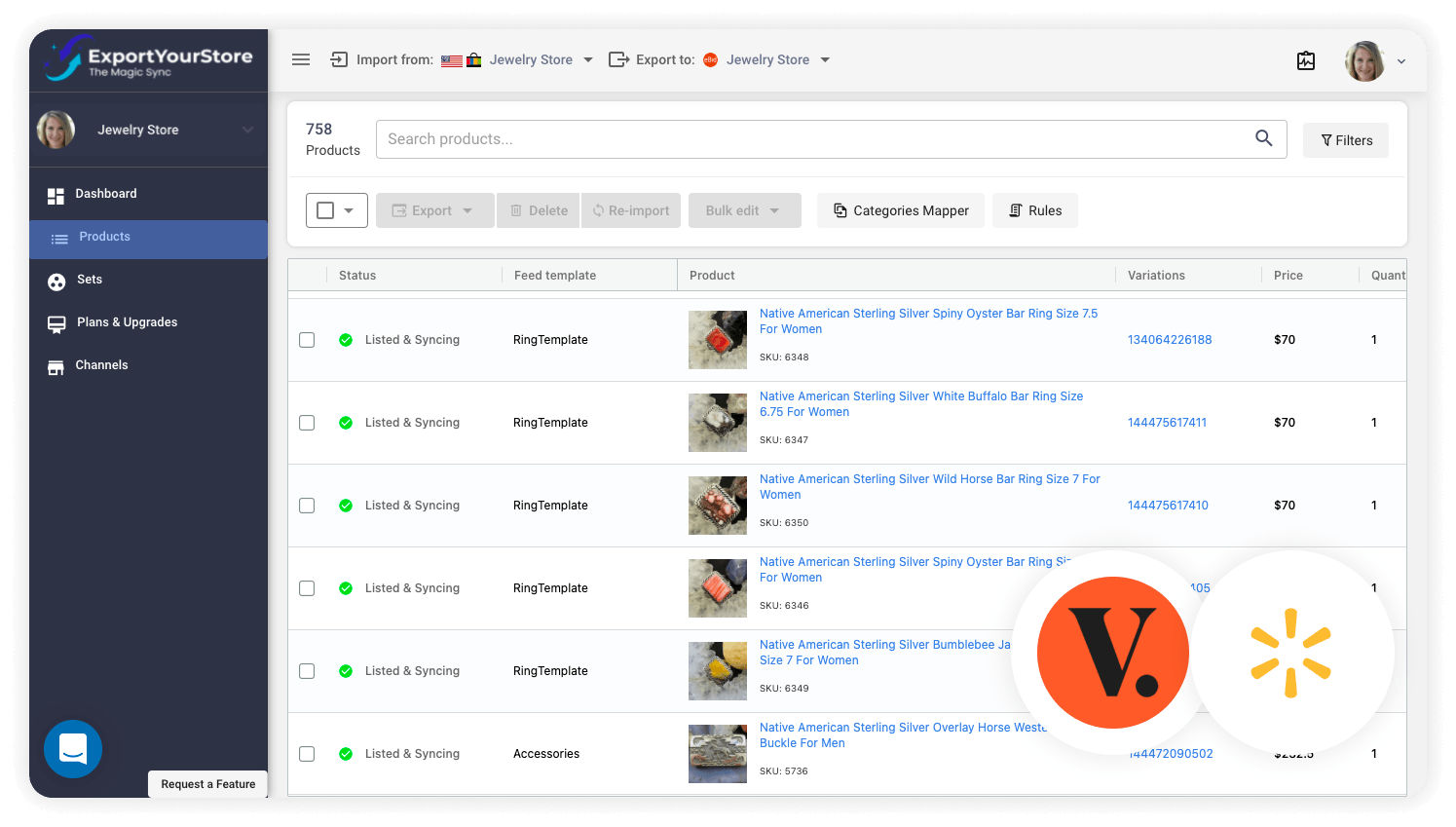 sell Vestiaire Collective products on Walmart