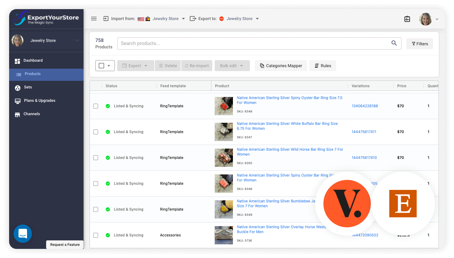 sell Vestiaire Collective products on Etsy