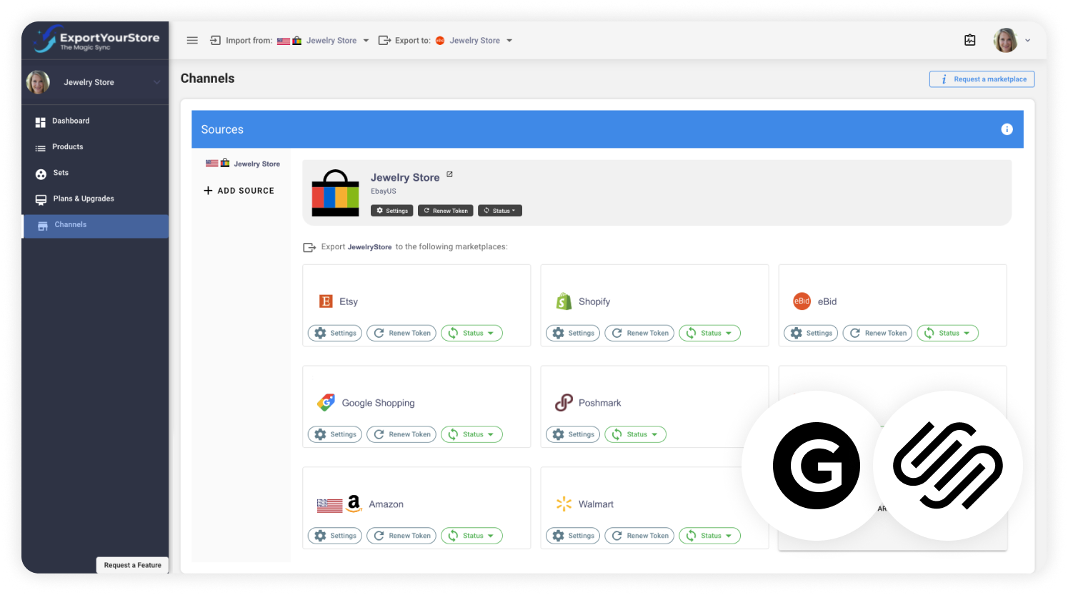 sell Grailed products on Squarespace