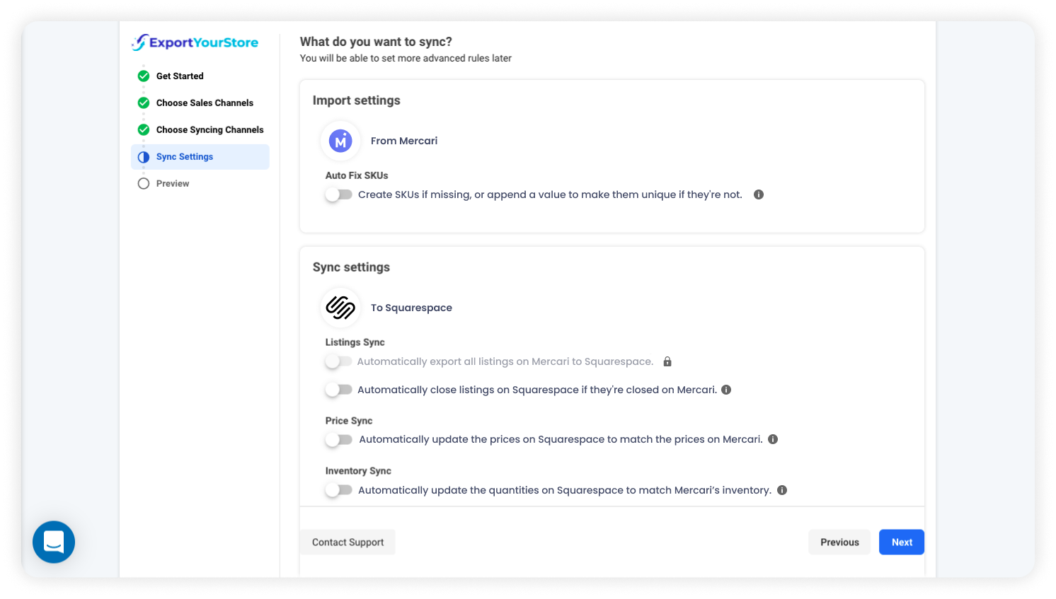 sell Mercari products on Squarespace