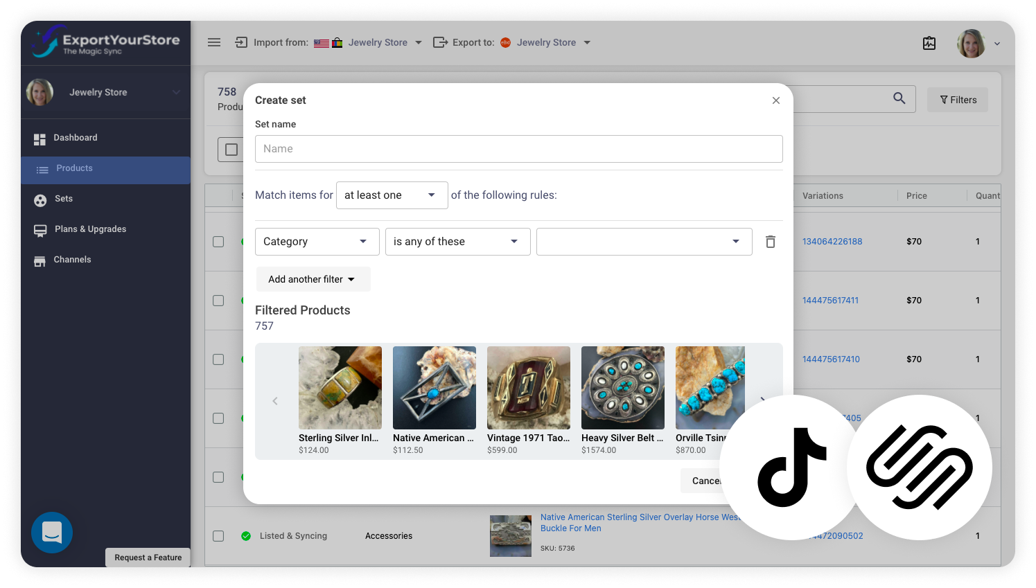 Cross-List from TikTok to Squarespace & Integrate Your Stores