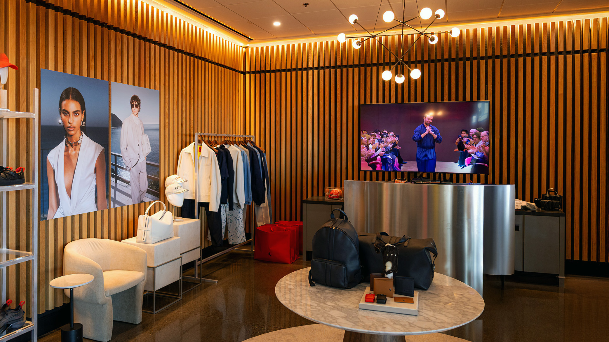 a man and woman exiting a plane on a mountain runway