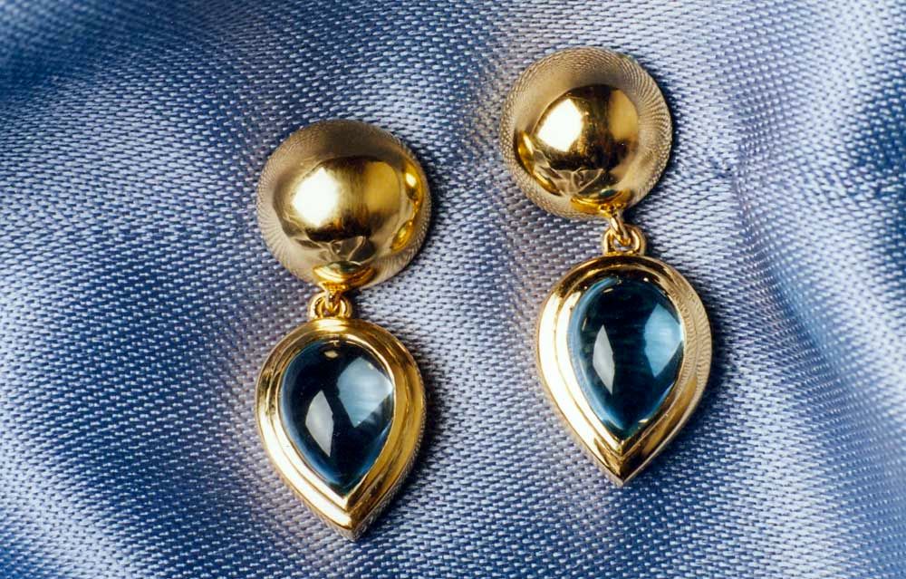 Ohrstecker Topas Tropfen