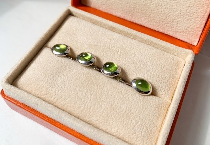 Manschettenknöpfe Cabochon einfache Fassung