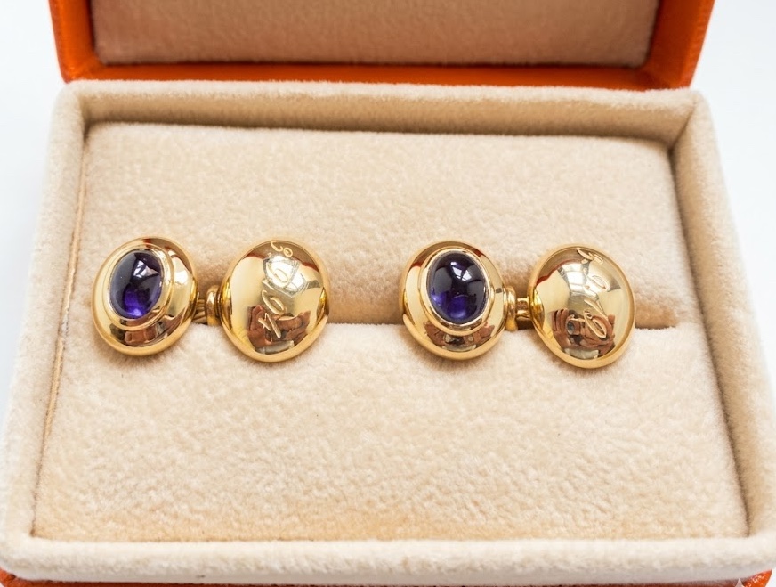 Manschettenknöpfe Monogramm einseitig