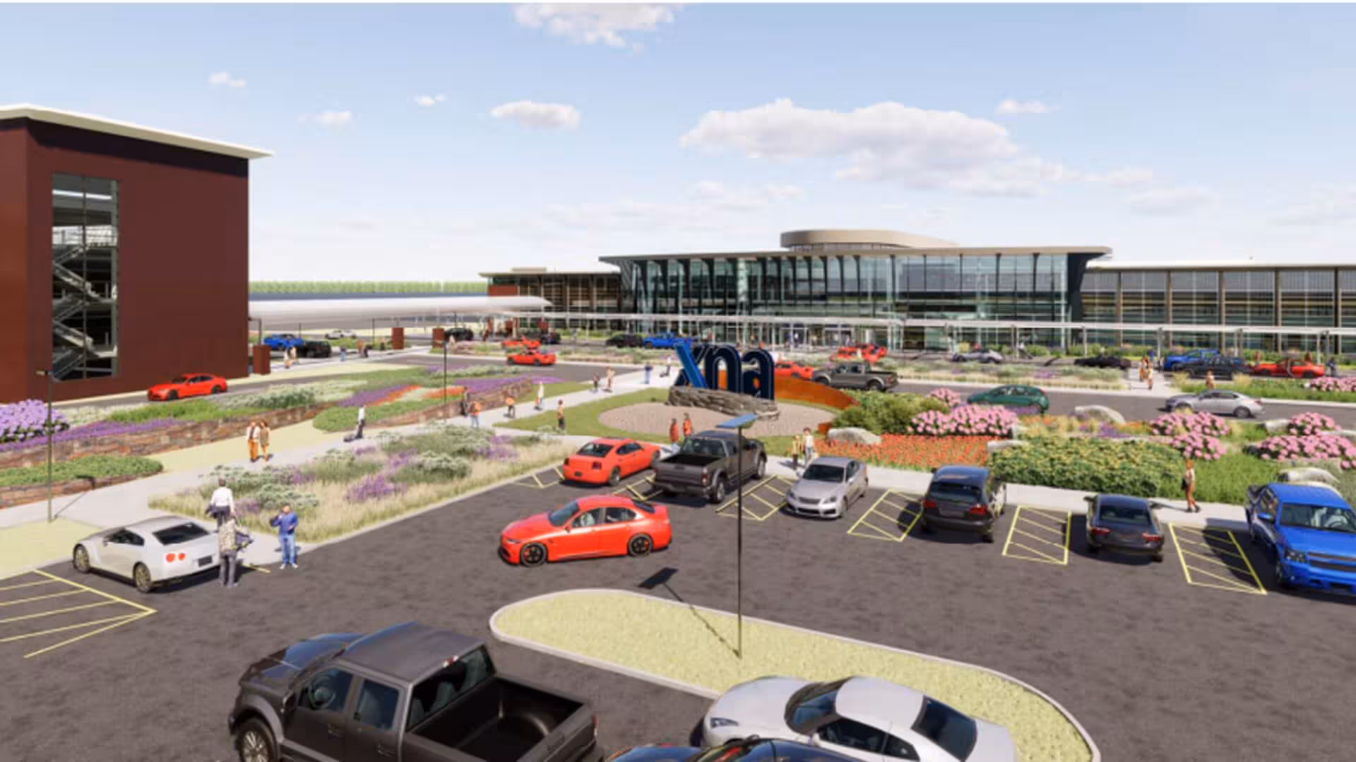 Render of XNA parking lot