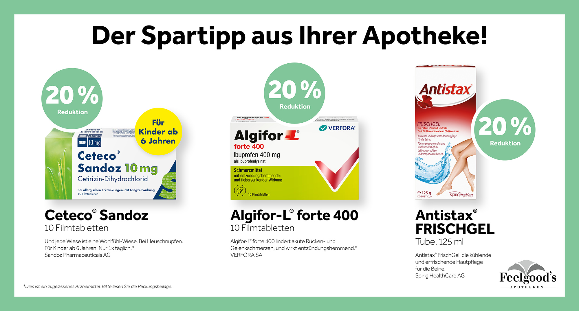 Der Spartipp aus Ihrer Apotheke
