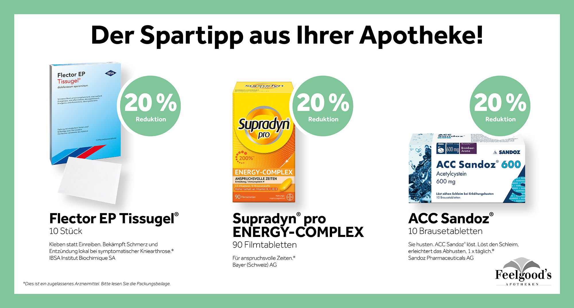 Der Spartipp aus Ihrer Apotheke