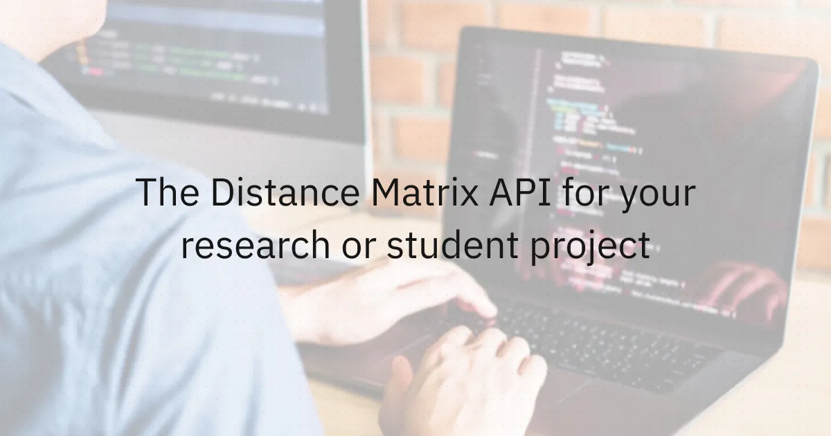 Distance Matrix API free to try all the features | Distancematrix.ai