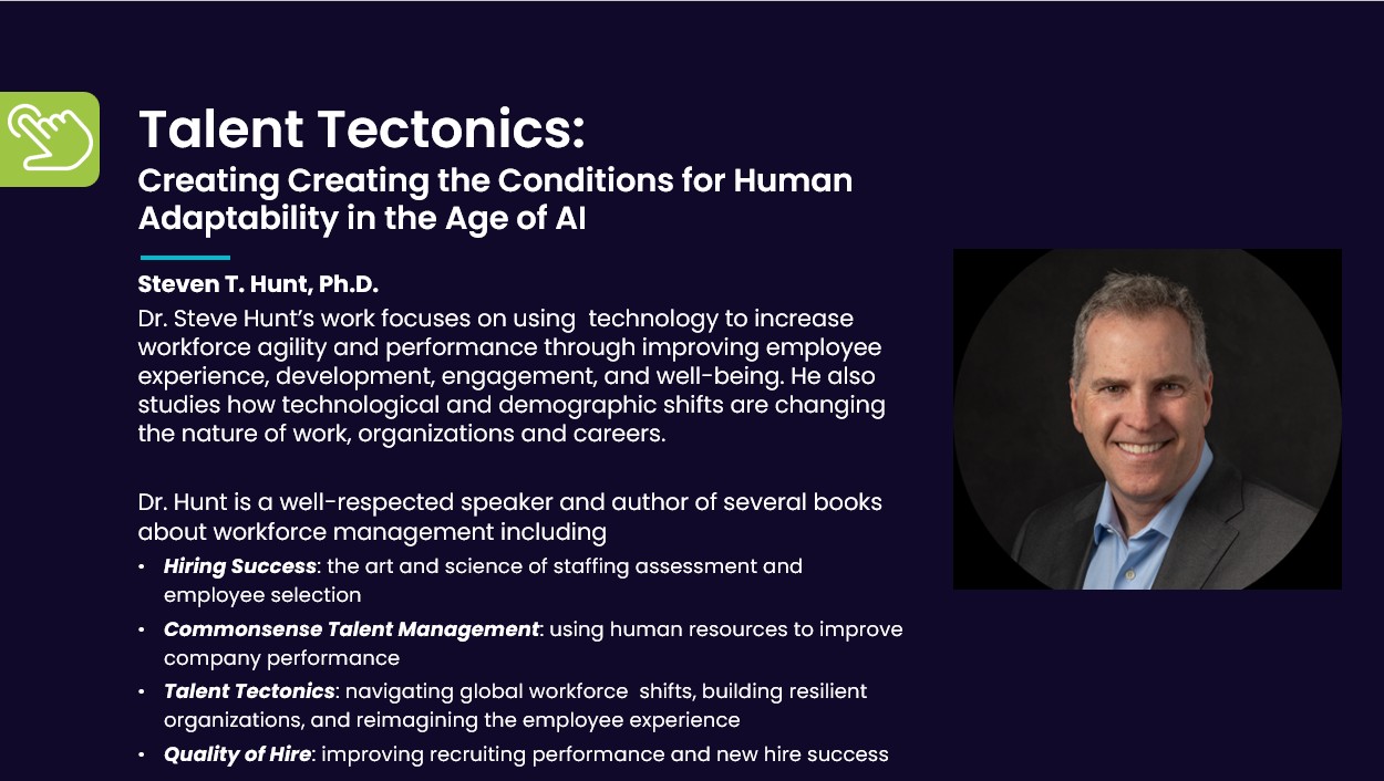 In this episode of the Breaking Through Series, Michael Rom hosts workforce strategist, author, and former SAP Chief Expert for Work and Technology, Dr. Steven Hunt to discuss the tectonic forces transforming work, the shift from productivity to adaptability, and the psychological foundations that enable people to embrace change rather than resist it. 