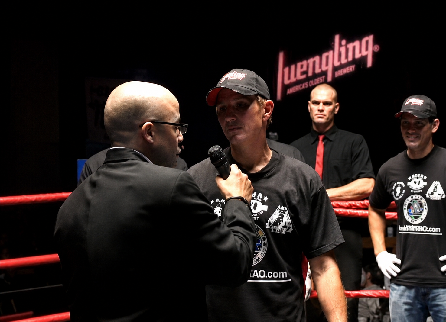 Tonya of NovaGenix in the ring after an MMA victory