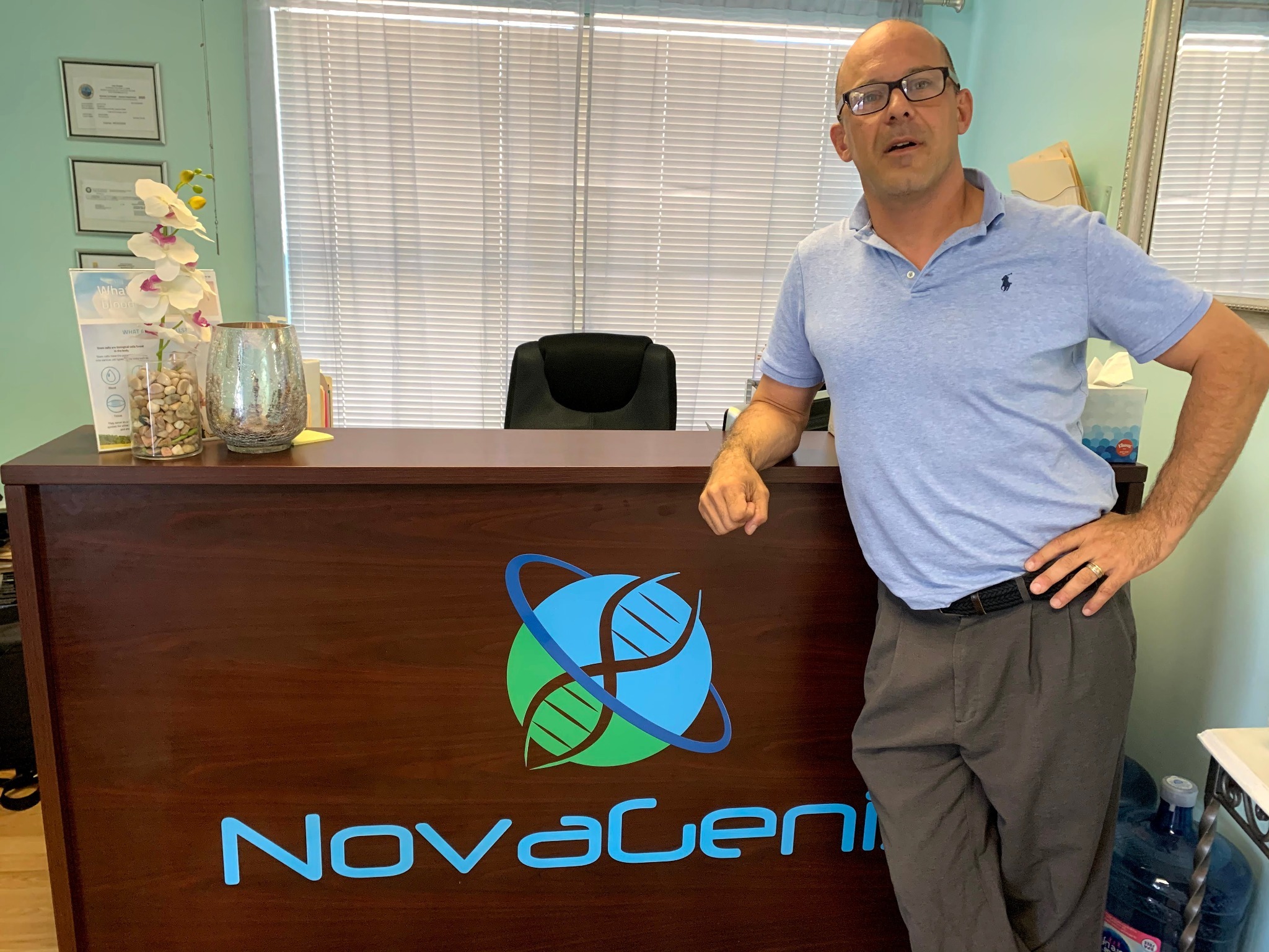 Tim Bruce, NovaGenix co-founder, in a Brazilian jiu-jitsu black belt portrait