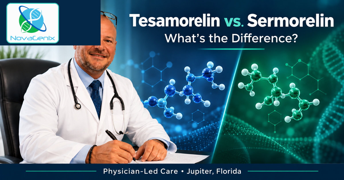 Tesamorelin vs Sermorelin: FDA Status, Dosing & Evidence