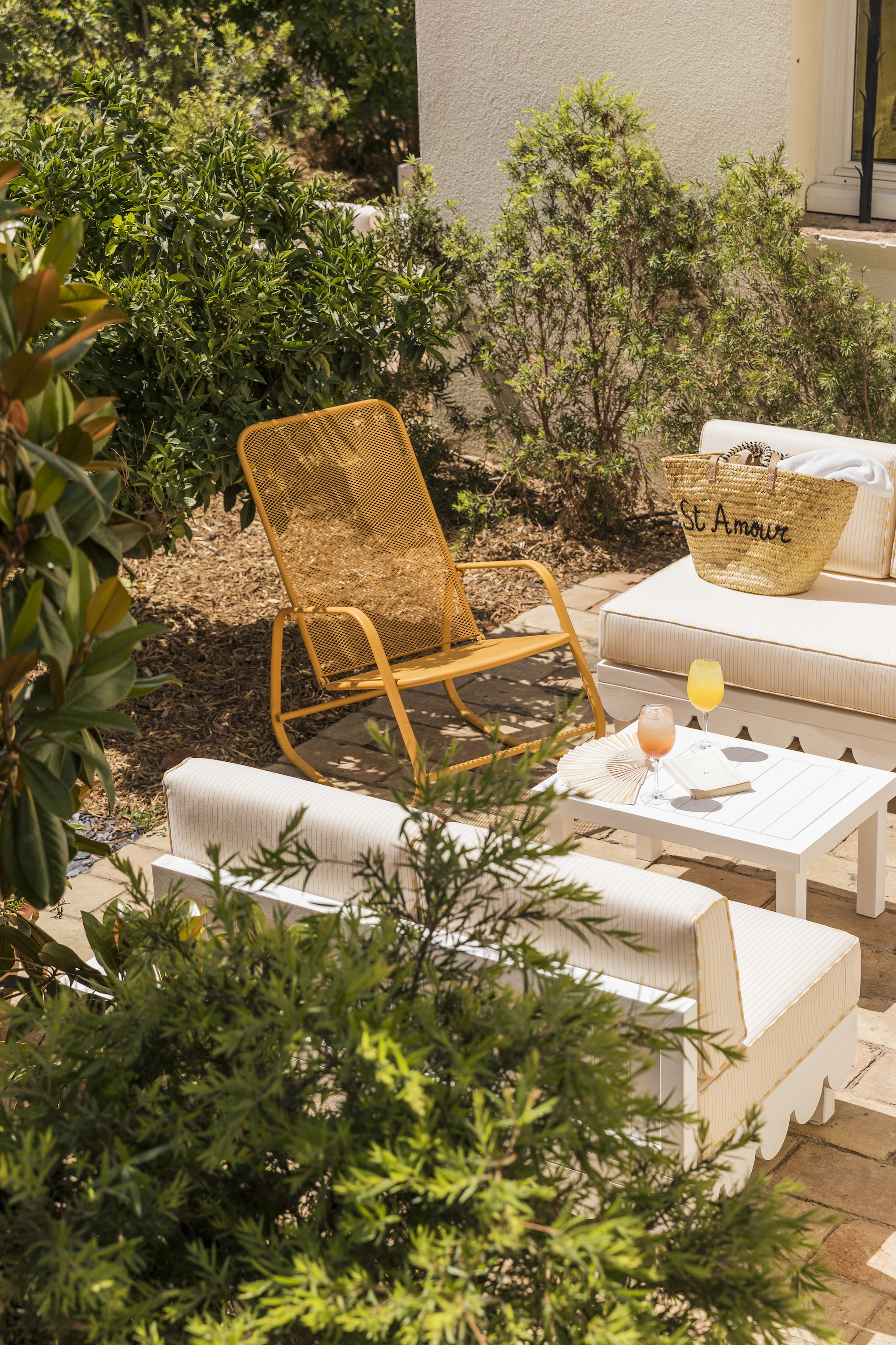 Terrasse privée de la chambre Terrasse de l'hôtel La Tartane à Saint-Tropez