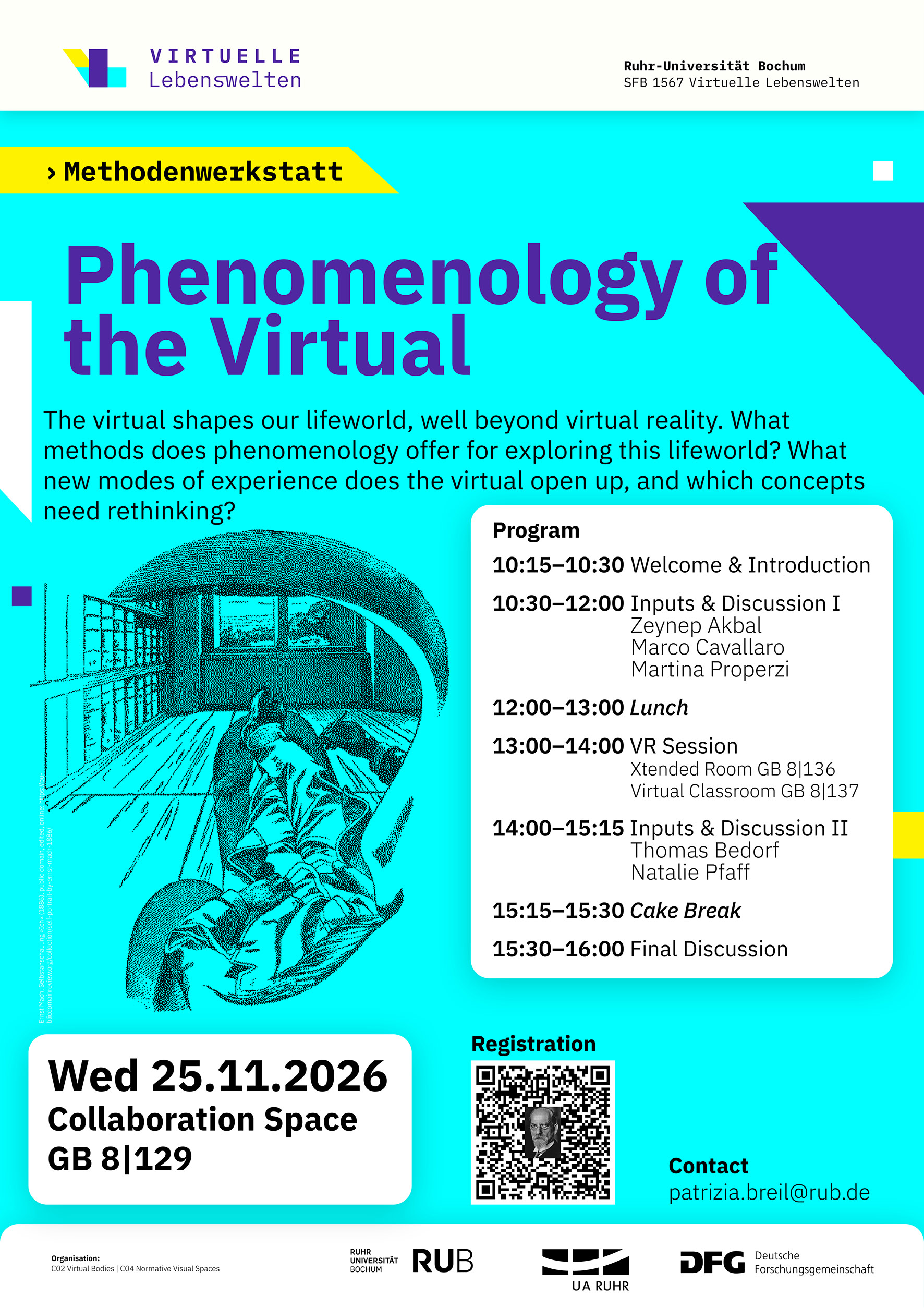 Poster showing a person lying on a chaise lounge in the left part of the image; the room is shown from the person's perspective, looking toward the window.