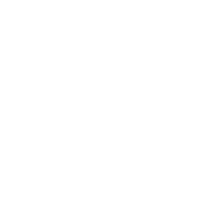 Light gray word ‘Scroll’ repeated in a circular ring around a small white downward arrow on a Moody, desaturated fashion background with a figure in a dark overcoat and beanie standing before a pale concrete wall, their face obscured by overlapping semi-transparent black rectangles arranged in a grid bisected by a thin vertical line.