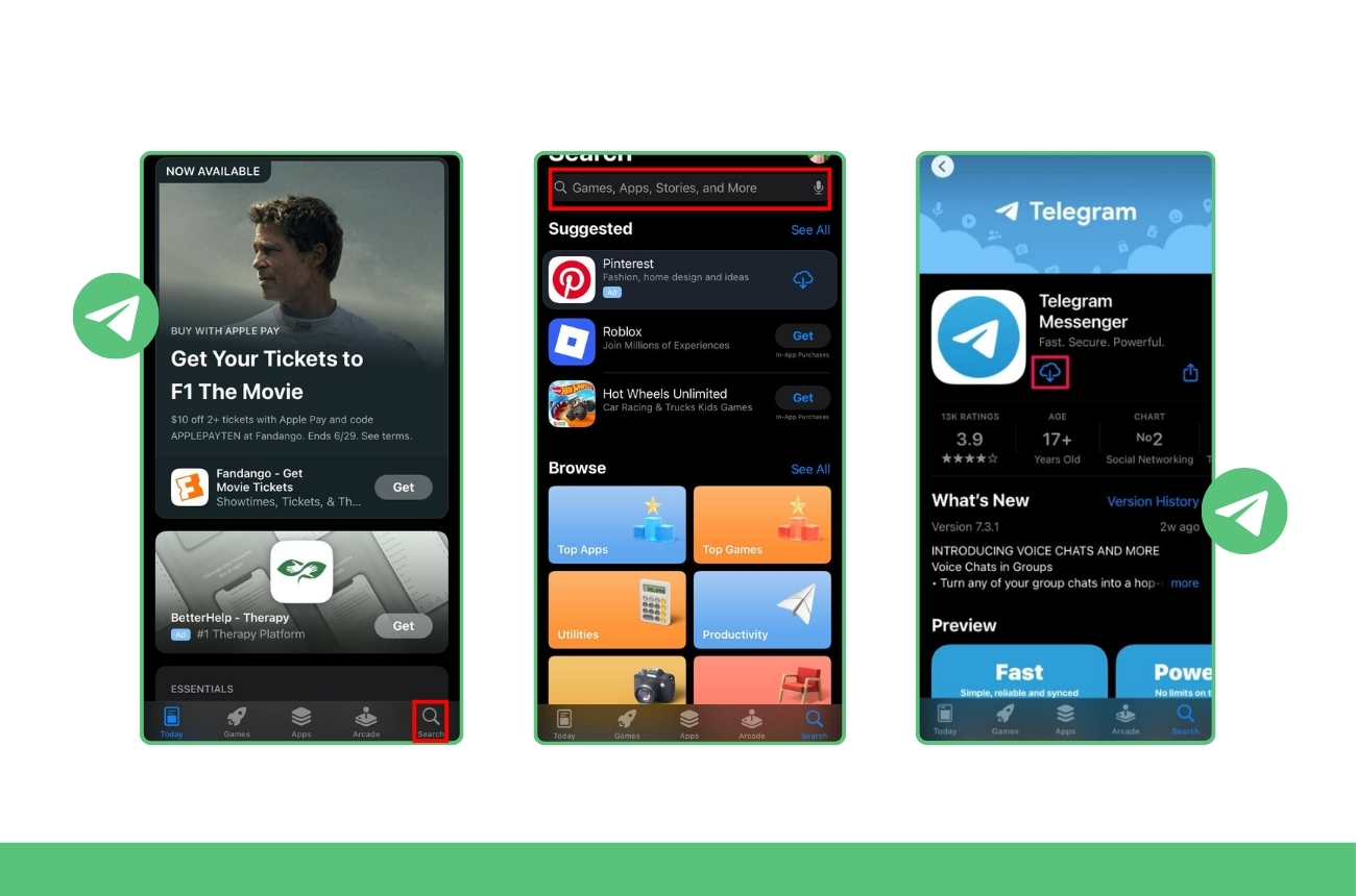 So erhalten Sie Telegram auf Ihrem Gerät