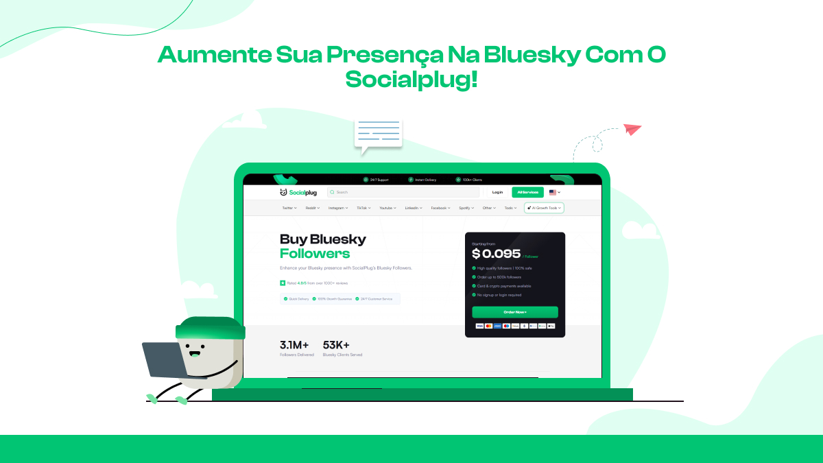 Aumente sua presença na Bluesky com o Socialplug!