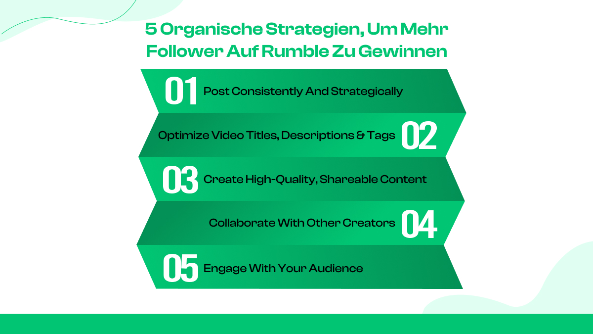 5 organische Strategien, um mehr Follower auf Rumble zu gewinnen