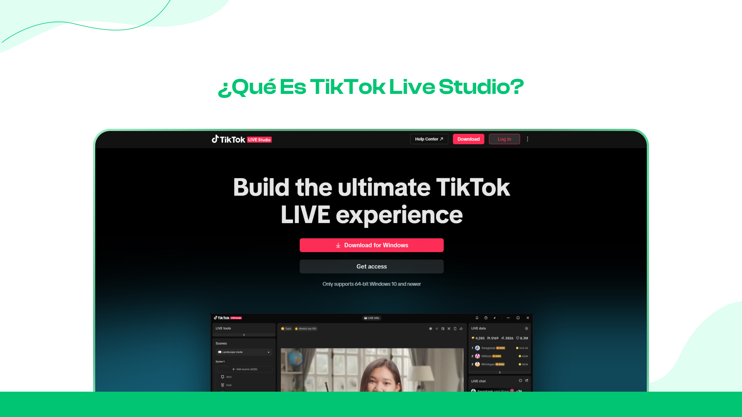 ¿Qué es TikTok Live Studio?