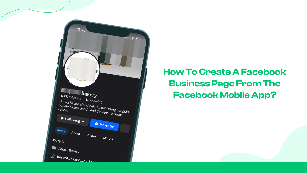 How to create a Facebook Business Page from the Facebook mobile app?