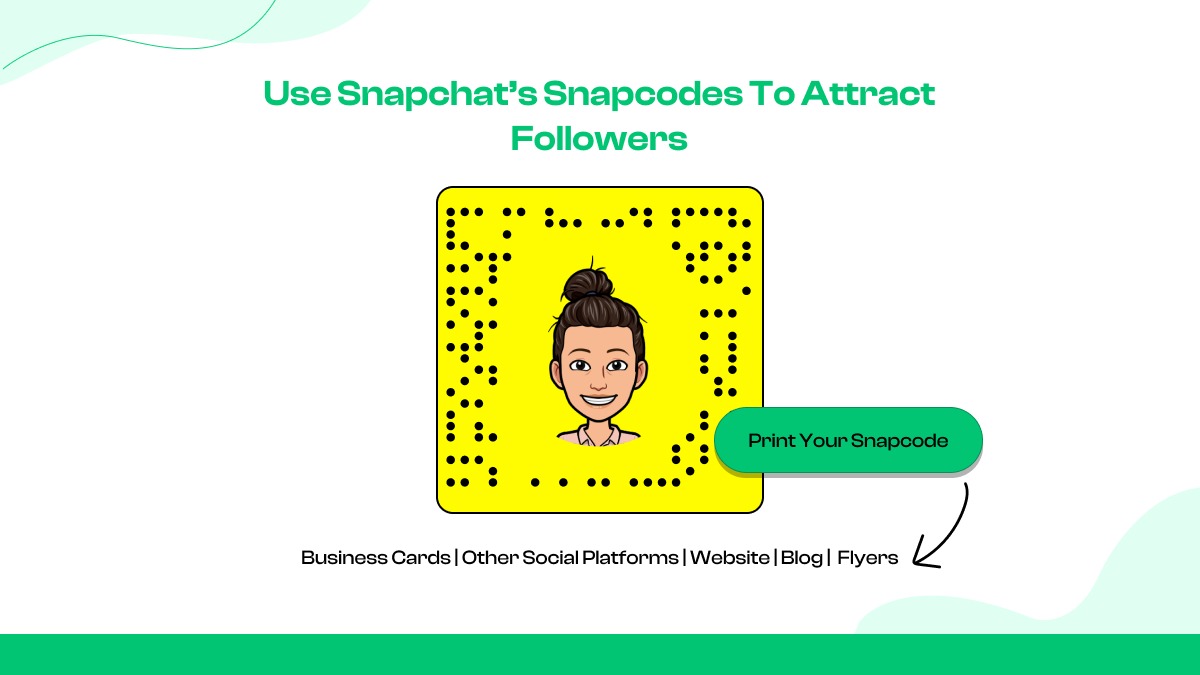 2. Usa los Snapcodes de Snapchat para atraer seguidores