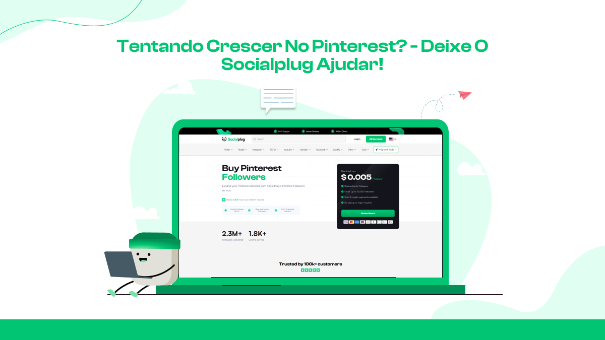 Tentando crescer no Pinterest? - Deixe o Socialplug ajudar!