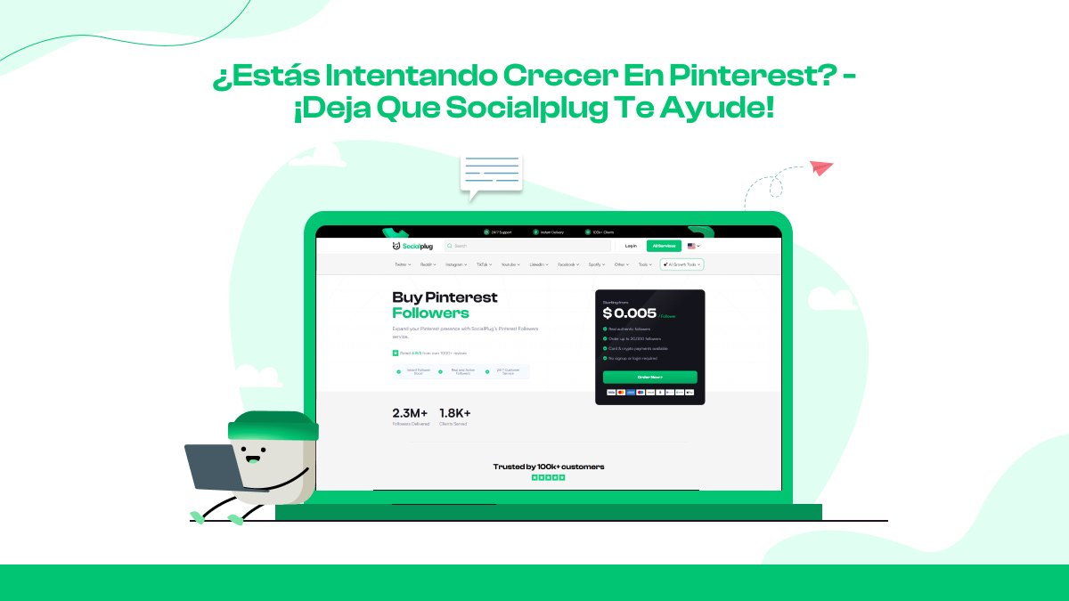  ¿Estás intentando crecer en Pinterest? - ¡Deja que Socialplug te ayude!