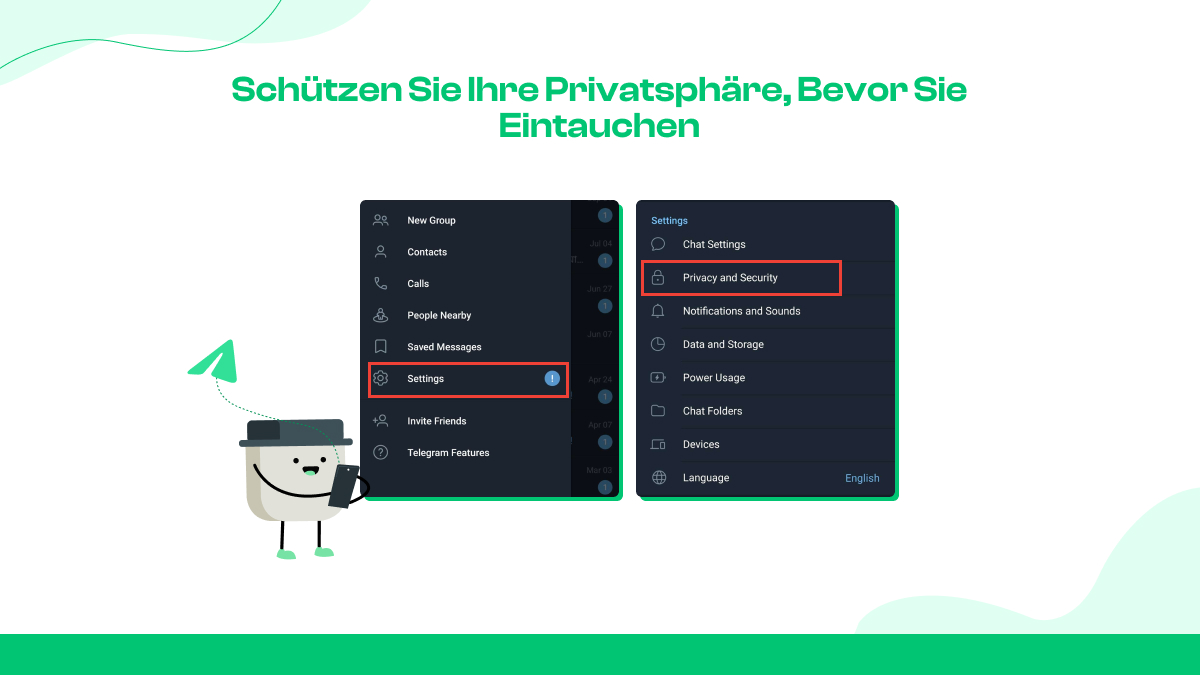 1. Sperren Sie Ihre Privatsphäre, bevor Sie eintauchen