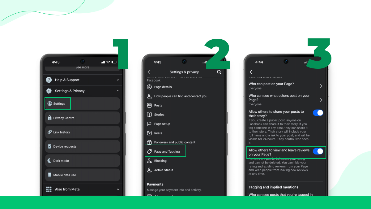1. Configura tu página de Facebook para reseñas