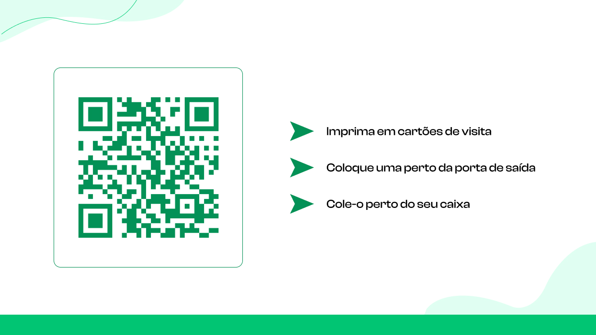 Inclua códigos QR em lojas físicas