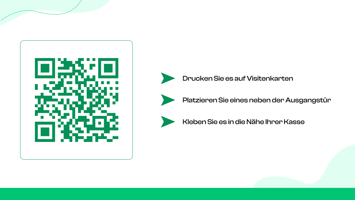 Fügen Sie QR-Codes in physische Geschäfte ein