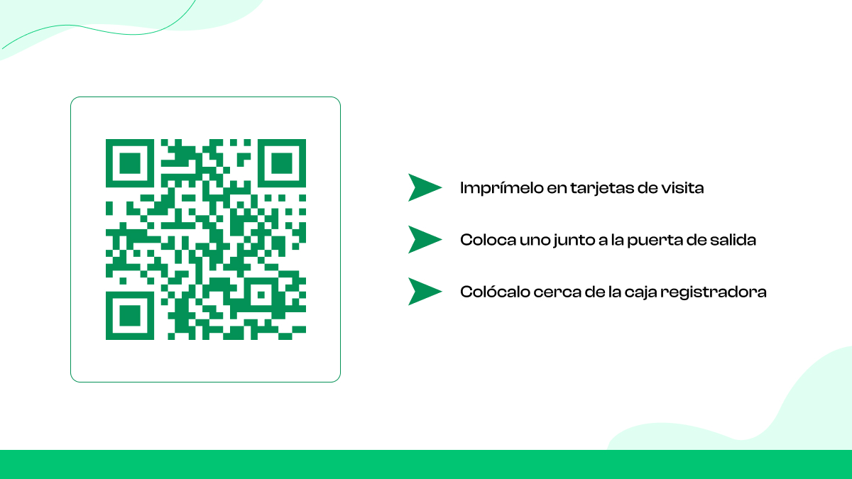 Incluya códigos QR en tiendas físicas