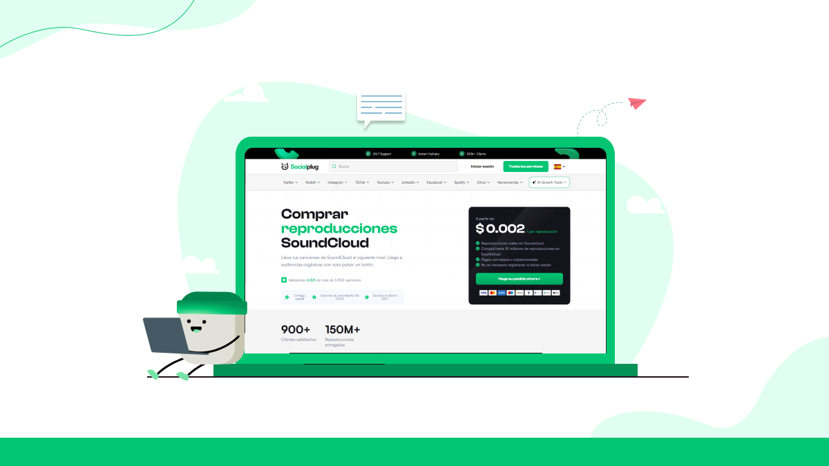 Socialplug para el crecimiento de SoundCloud