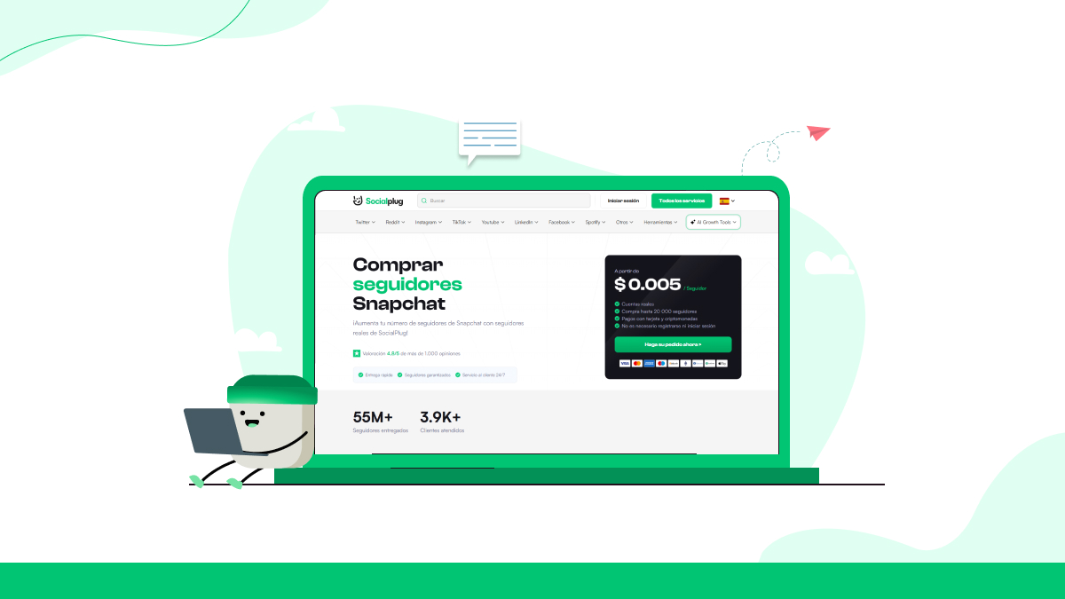  ¡Crece en Snapchat con Socialplug!