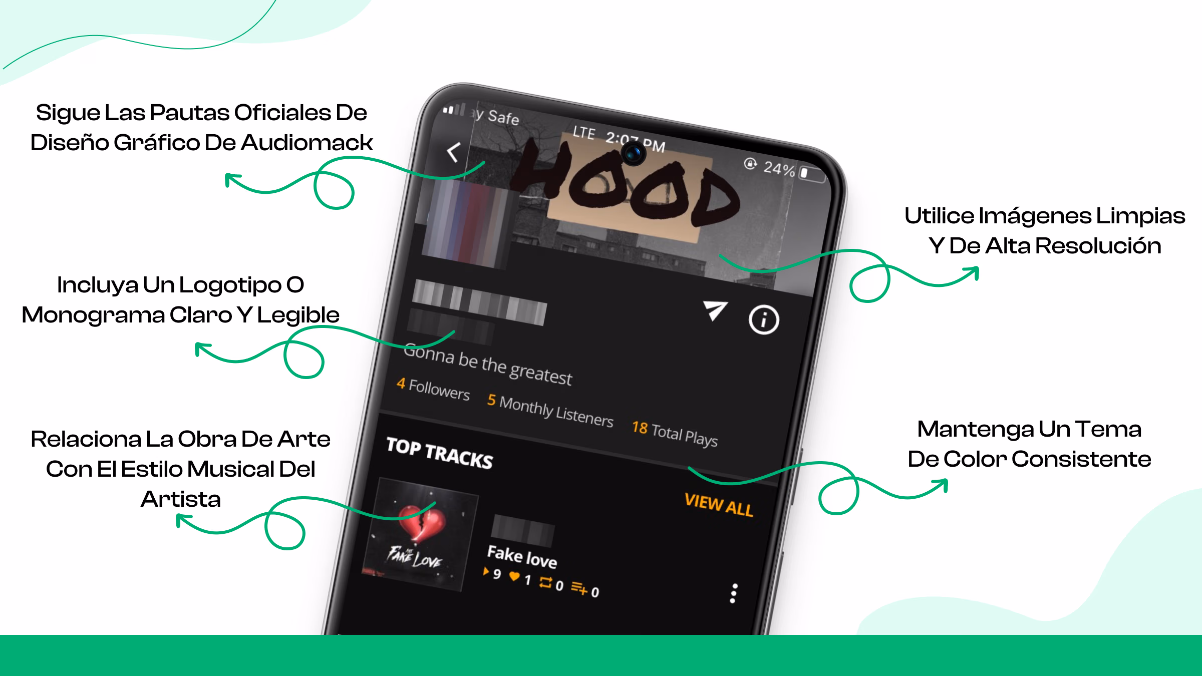 Paso 2: Optimiza tu perfil de artista