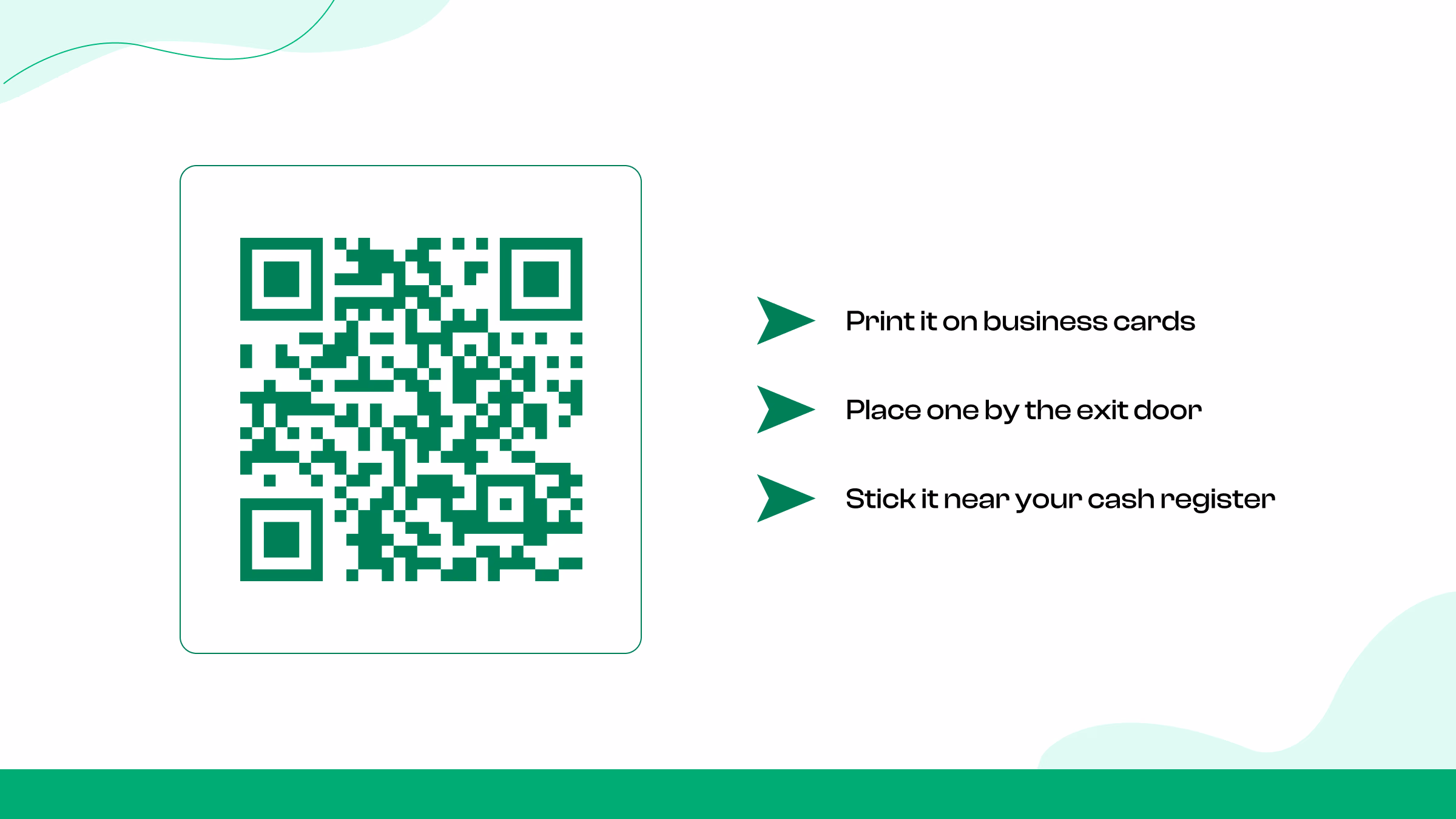 Include QR Codes in Physical Stores