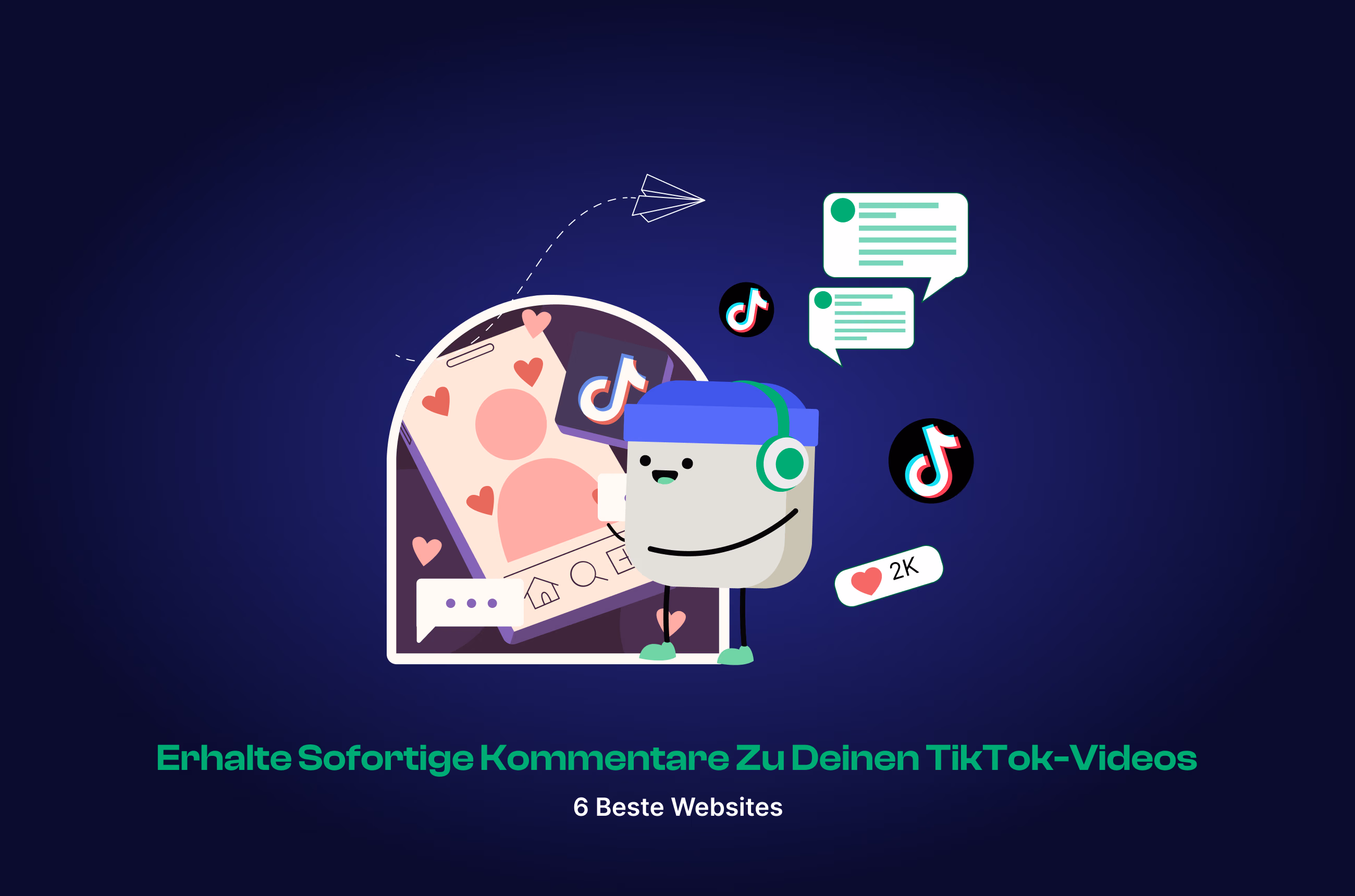 Websites, um sofort Kommentare auf TikTok zu erhalten