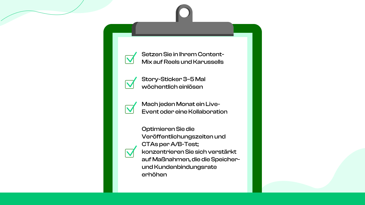 Checkliste für die schnelle Implementierung