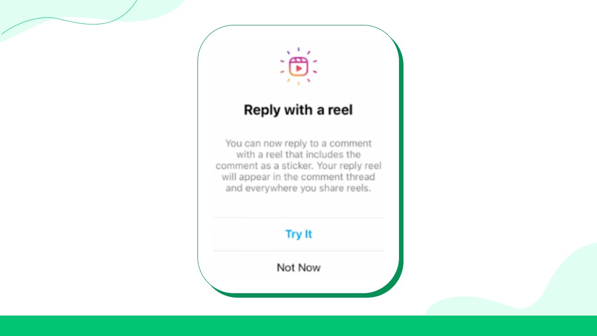 Use Reply-with-Reels para transformar perguntas frequentes em conteúdo
