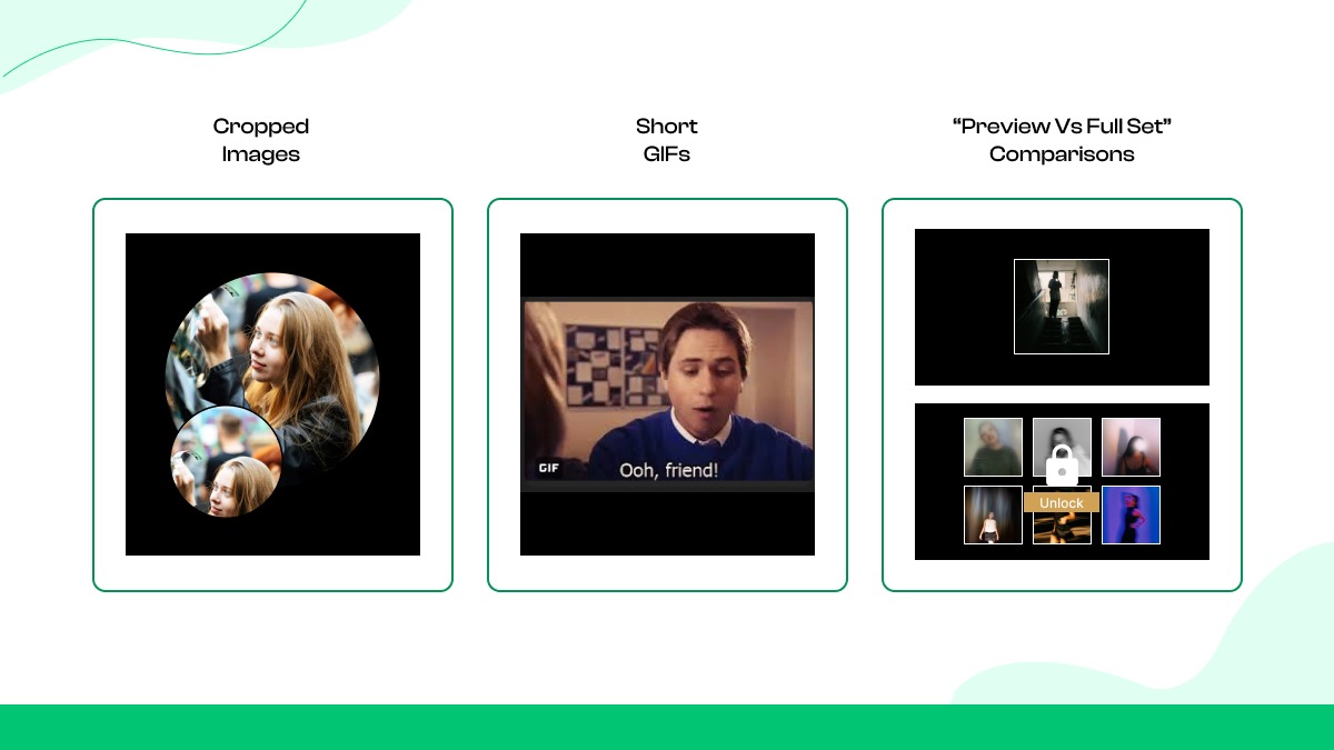Effective teaser formats