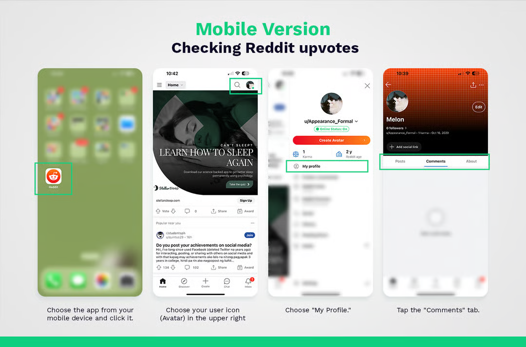 Checking Upvotes on Mobile