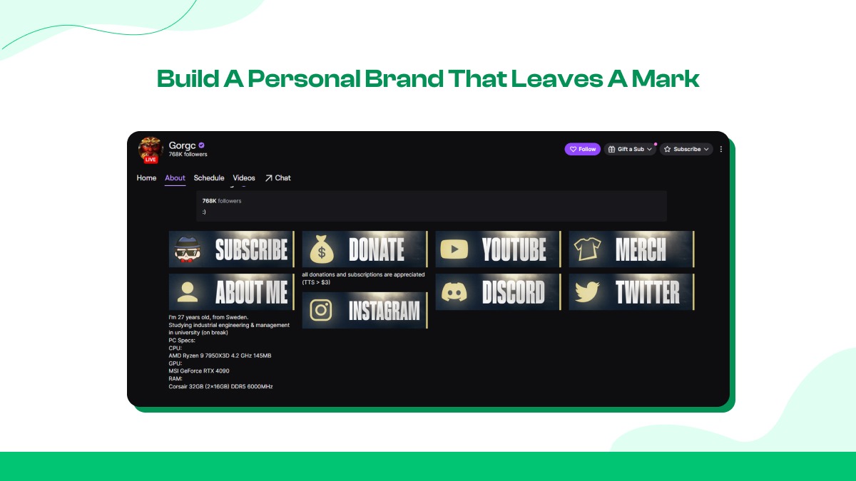 Build a Personal Brand Viewers Remember