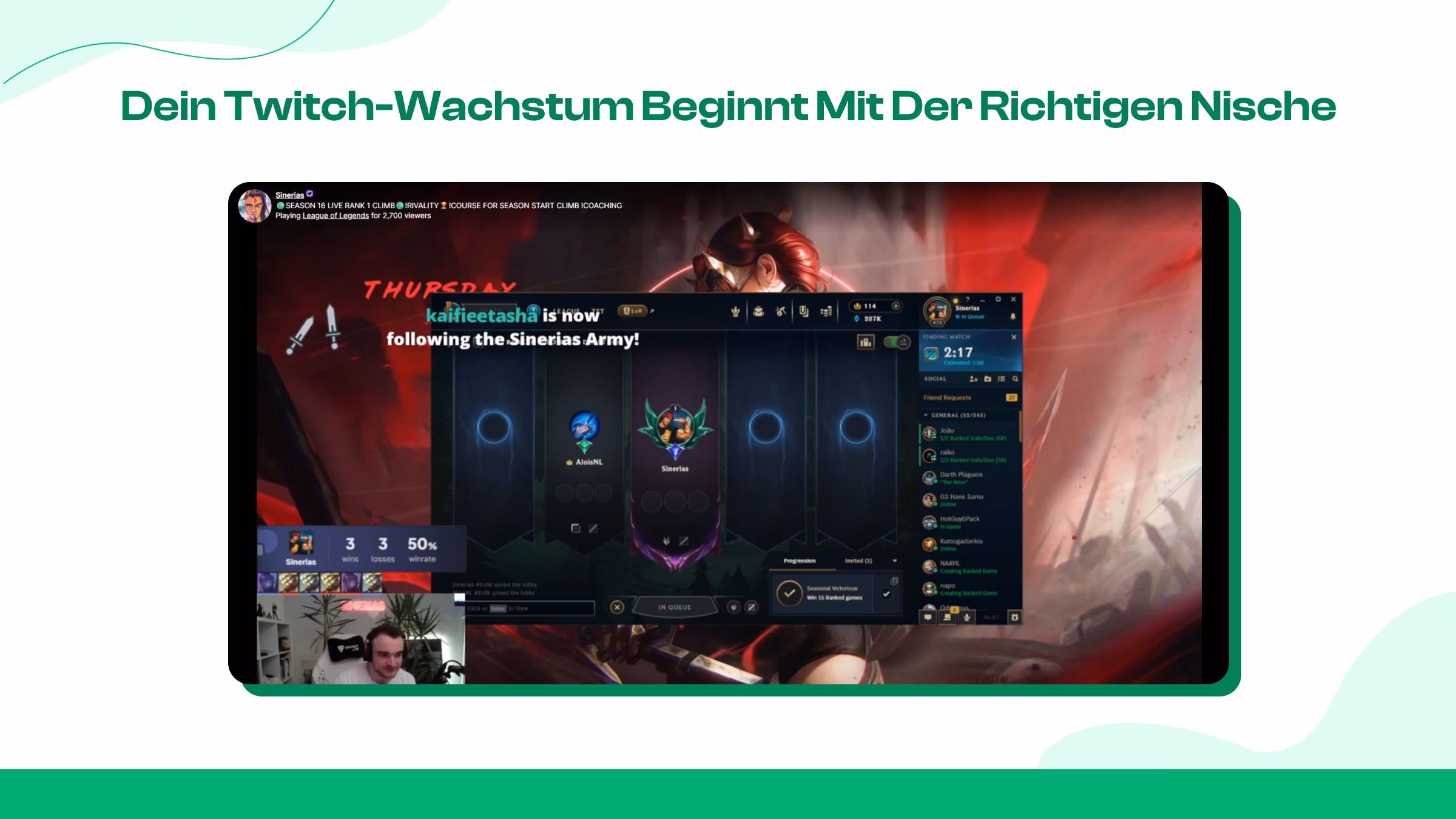 Finden Sie eine Nische, die das Twitch-Wachstum ermöglicht