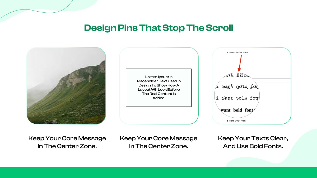 A few Pinterest pin design tips