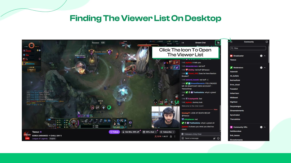 Where to Find the Viewer List?