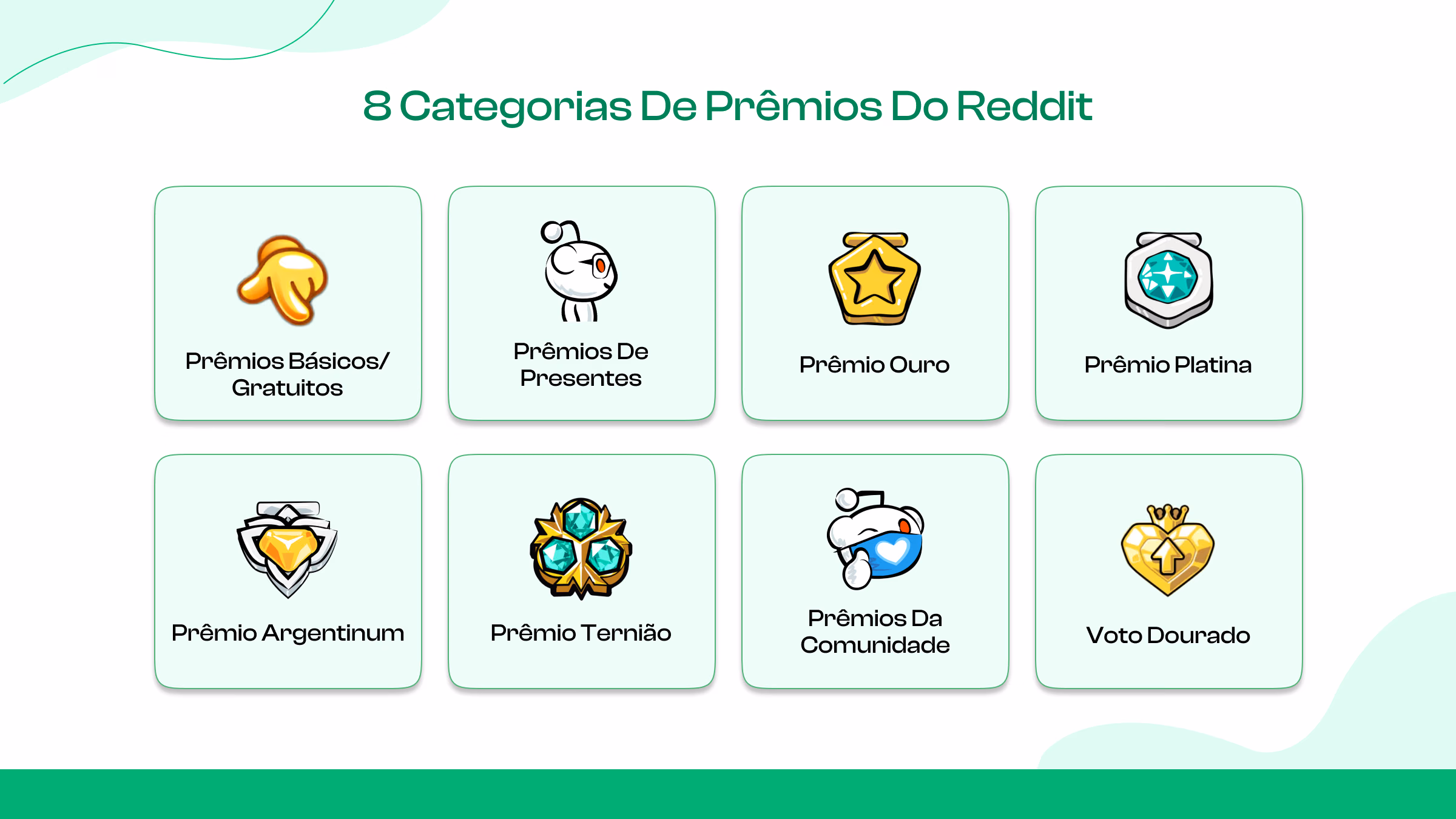 8 tipos de prêmios do Reddit que você precisa conhecer