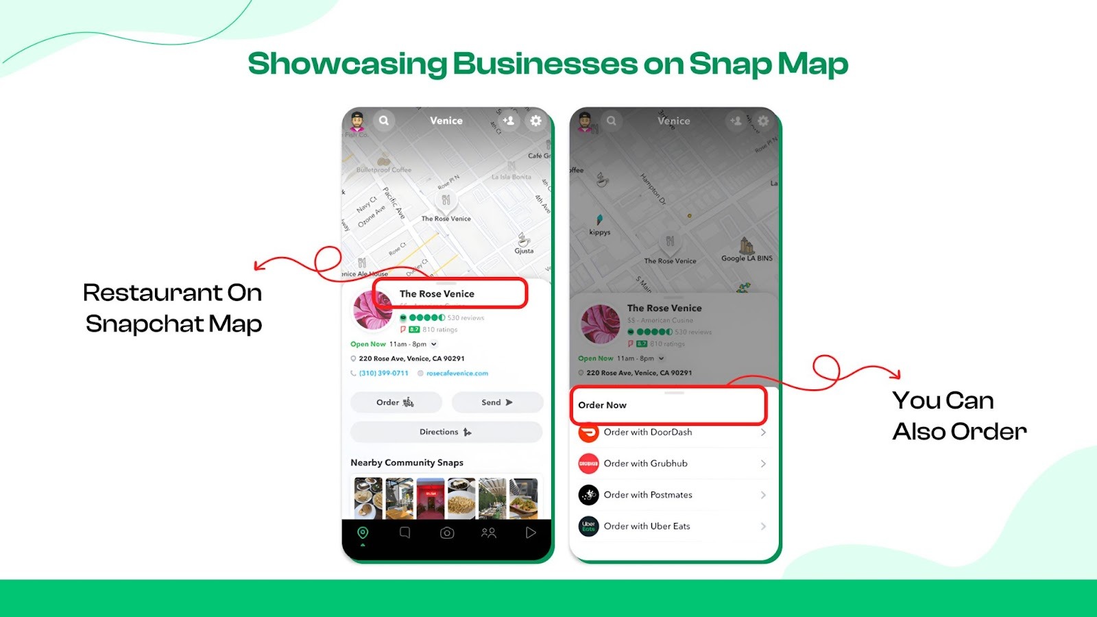 Promote Businesses on Snap Map