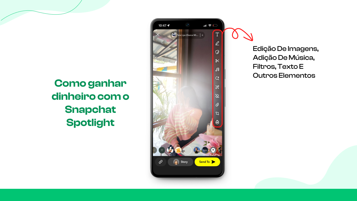 Ganhos do Snapchat Spotlight