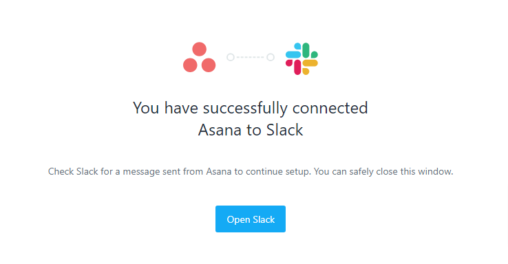 Install Asana with your Slack workspace.